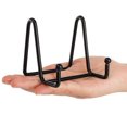 thumbnail image 4 of Hedume 8 Pack 3 Inch Iron Display Stand, Black Metal Easel Plate Display Photo Holder Stand, Picture Frame Holder Stand for Photo Easel, Decorative Plate, Book, 4 of 5