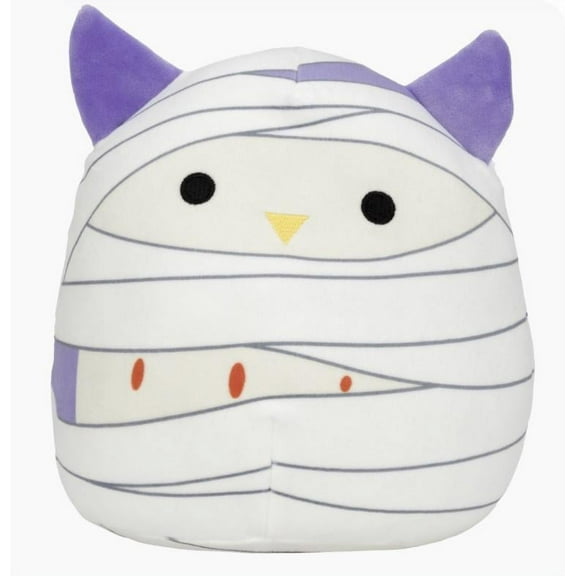 Squishmallows Official Kellytoy Plush 8" Holly the Owl Mummy - Halloween Stuffed Plush Toy