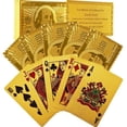 thumbnail image 5 of Fratelli Gold Deck Of Waterproof Playing Cards Pack Of 2 - Flexible Pvc Plastic Playing Cards Premium Poker Cards Waterproof Playing Cards Washable Flexible Use For Party & Game, 5 of 5
