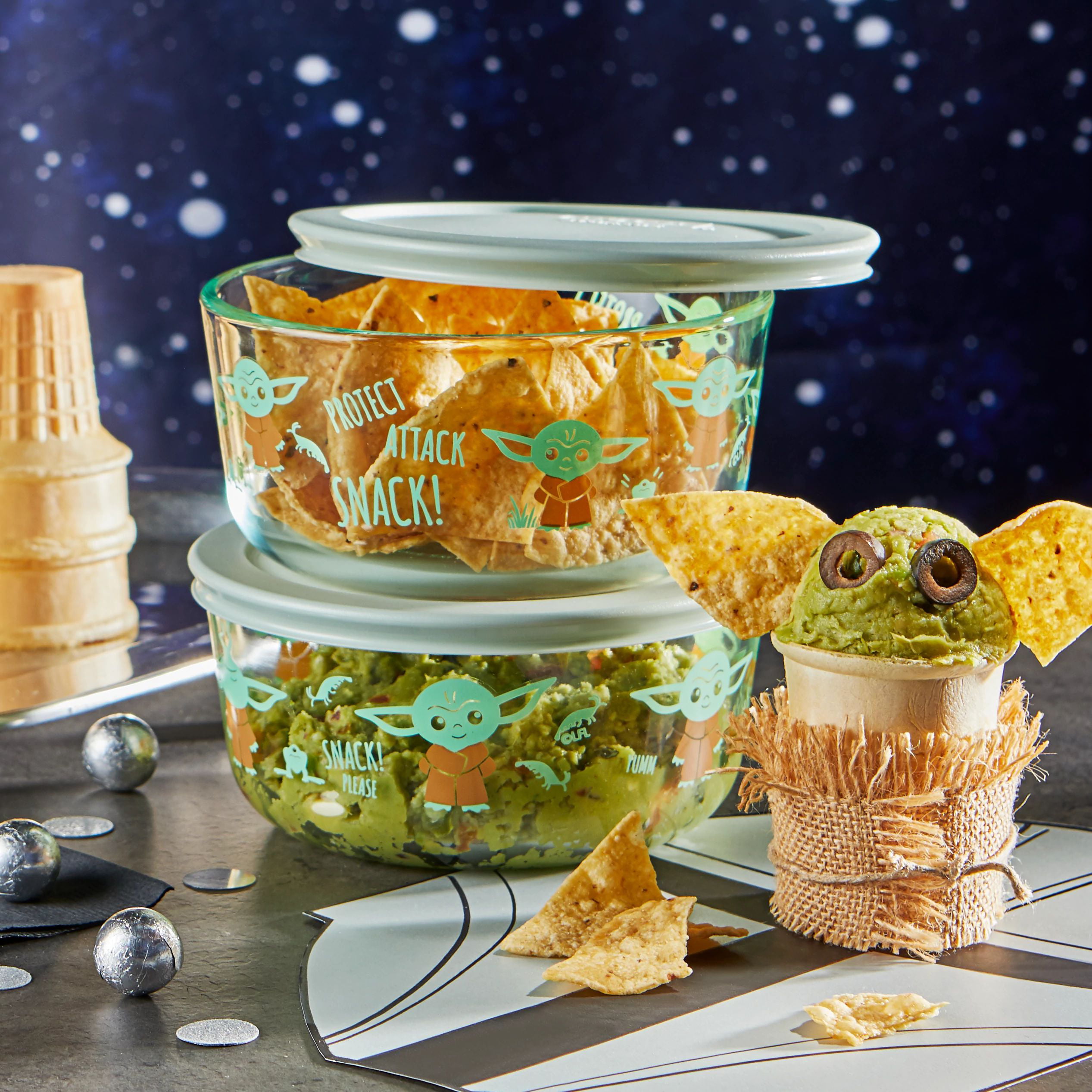 Star Wars The Mandalorian 4-pc. Glass Food Storage Set by Pyrex