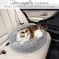 thumbnail image 3 of Pet Bed Soft Plush Donut Round Cushion Warming Washable for Small Dogs Kittens, 3 of 4