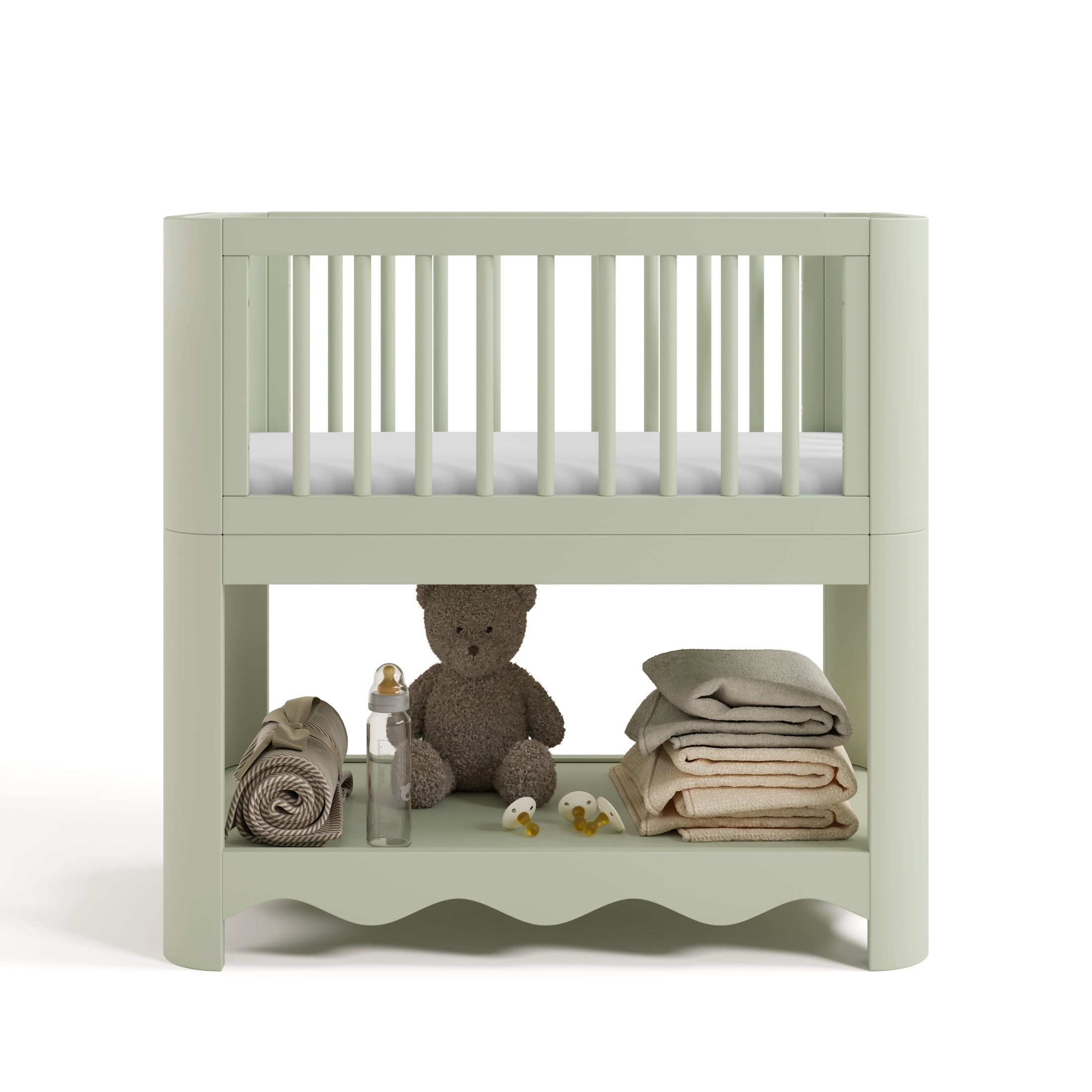 Storkcraft Casablanca 3-in-1 Convertible Bassinet, Sage