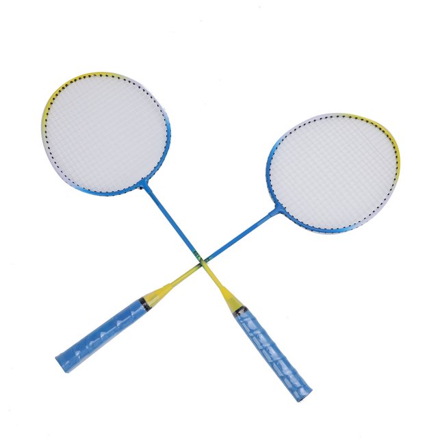 1 Par De Raquetas De Bádminton Con 3 Volantes De Nailon, aleación De Hierro, Alta Flexibilidad Y Durabilidad Para Entretenimiento De Entrenamiento Deportivo