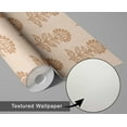 thumbnail image 6 of S4Sassy Peel & Stick Vinyl Wallpaper, Ethnic Bloom Print Wall Paper Contact Paper Waterproof- Beige, 25"x60", Removable Asian Style Textured Covering for in Bedrooms & Living, Renter Spaces, Cabinets, 6 of 7