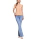 thumbnail image 2 of BLUSA DE MUJER CON COLLAR PETER PAN EN CONTRASTE Y MANGAS CORTAS PUFF, CAMISA A CUADROS, NARANJA, 2 of 6