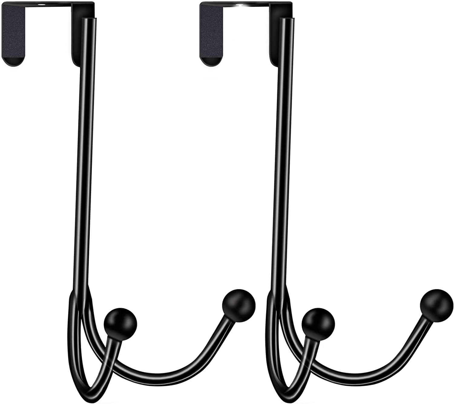 Happon 2 Packs Over The Door Hooks, Bathroom Towel Rack, Door Hooks for