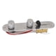 thumbnail image 2 of M Buder Placa de Control de Guitarra Eléctrica Precableada con Arnés de 3 Vías y Perillas para Piezas de Repuesto Telecaster, Color Níquel Resistente y Duradero, 2 of 9
