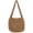 Brown, variant on NCY Grunge Crochet Tote Bag Y2K Shoulder Handbags Fairycore Hobo Bag Aesthetic Crossbody Bags Alt Purse Accessories