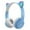 Blue, variant on AceMonster Kids Headphones, Cat Ear Wireless Headphones, LED Light Up Bluetooth Over On Ear Black Headphones for Toddler Boy Girl Teen Children w/Microphone fo Laptop School gift for girls