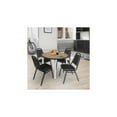 thumbnail image 3 of Regency Kahlo 36 in. Round Breakroom Table- Noble Oak Top, Chrome Tapered Legs, 3 of 6