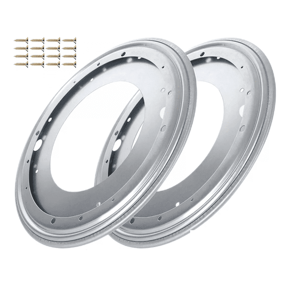 2pcs Base Giratoria 12 Pulgadas Para Muebles, 30.5 Cm PLATA