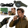 thumbnail image 1 of 1Pcs Emergency Whistle With Lanyard Multi Functional 3 In1 Gear For Outdoor Camping Hiking, 1 of 6