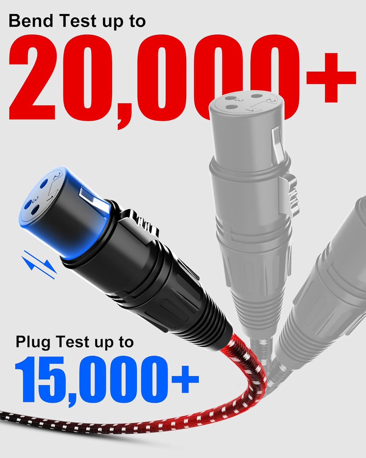 3.5mm to XLR Cable 10FT, Aux Male to XLR Female Microphone Cable, XLR to 3.5mm Cable Compatible with iPhone, iPod, Tablet, Laptop, Microphone, Amplifier, Audio Board