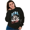 thumbnail image 4 of Betty Boop Cartoon Ride or Hide Women Crewneck Sweatshirt Brisco Brands S, 4 of 6