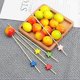 thumbnail image 4 of Cocktail Sticks 100 Counts Wooden Toothpicks Party Supplies Frill Finger Food Fruits Sandwich Nibbles - Multicolor Stars, 4 of 5