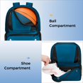 thumbnail image 4 of Mochila de Baloncesto YOREPEK Ligera con Portabalones Azul, 4 of 9