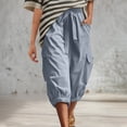 thumbnail image 5 of Posijego Women's Cargo Capri Pants with Multiple Pockets Cropped Pants Trendy Summer Outdoor Travel Capris Pants for Women, 5 of 6