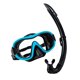 thumbnail image 3 of Gafas de natación para hombre y mujer, juego de snorkel, gafas de natación ligeras y profesionales cian, 3 of 9