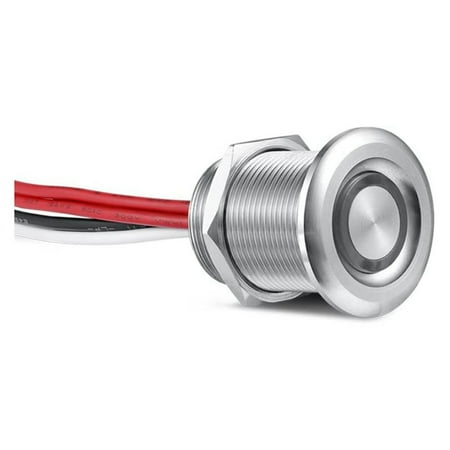 

12V Light Dimmer 19Mm Stainless Press Dimmer Switch for RV Boat Light Dimming 3/4Inch Drill Hole 12VDC 6A 2PCS