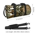 thumbnail image 2 of ZICANCN Teal Leopard Leaf Travel Duffle Bag, Sports Tote Gym Bag Weekenders Bags for Women Men, 2 of 8