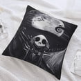 thumbnail image 6 of Christmas Skellington Throw Pillow Cover 18"X18" Double Side Design Bolster Pillowcase, Decorative Cushion Pillow Case for Car Sofa Bedroom Decor Kid Girls Boys, 6 of 7