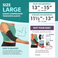 thumbnail image 2 of Codera Compresiva BraceAbility para Tendinitis en Codo - Negra, Talla L, 2 of 8