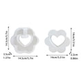 thumbnail image 2 of Heart Shaped Vase Test Tube Resin Casting Reusable Concrete Suitable For Desktop Decoration Kits for Beginners with for Resin Rings Silicone Work Mat Extra Large Silicone Covers for Food Storage, 2 of 3