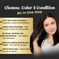 thumbnail image 5 of (4 pack) Herbishh Hair Color Shampoo for Gray Hair with 2 Stain Pouch Remover– Natural Hair Dye Shampoo – Colors Hair in Minutes – Long Lasting–500 Ml – 3-In-1 Hair Color – Ammonia-Free (Dark Brown), 5 of 13