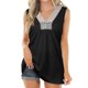 thumbnail image 1 of Chalecos de verano para mujer con encaje de ganchillo, cuello en V, sin mangas, chalecos casuales para vacaciones y uso diario, 1 of 5