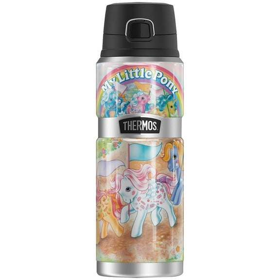 My Little Pony Retro Classic Ponies THERMOS STAINLESS KING Stainless Steel Drink Bottle, Vacuum insulated & Double Wall, 24oz