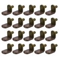 thumbnail image 1 of Uxcell 25Pcs Shelf Support Pegs L-Shaped Support Bracket Pegs Shelf Pin with Rubber Sleeve Bronze Tone 0.24", 1 of 5