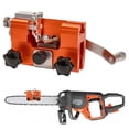 thumbnail image 2 of Chain Sharpener Portable Hand Crank Chain Sharpener Set for Chainsaw Chain Sharpening Fast Accurate Guided Grinding System Wide Compatibility Aluminum Alloy , 1 Chain Grinder + 1 Grinding Head, 2 of 5