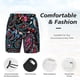 thumbnail image 3 of Fotbe Paisley Traje de Baño para Hombre – Shorts de Natación de Secado Rápido con Forro y Bolsillos-Large, 3 of 6