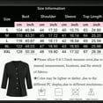 thumbnail image 3 of Womens Button Down Shirts 3/4 Sleeve V Neck Dress Blouses Business Casual Tops, 3 of 7