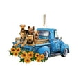 thumbnail image 1 of Ornements Suspendus Mignons en Forme de Chien de Voiture 3D, 1 of 9