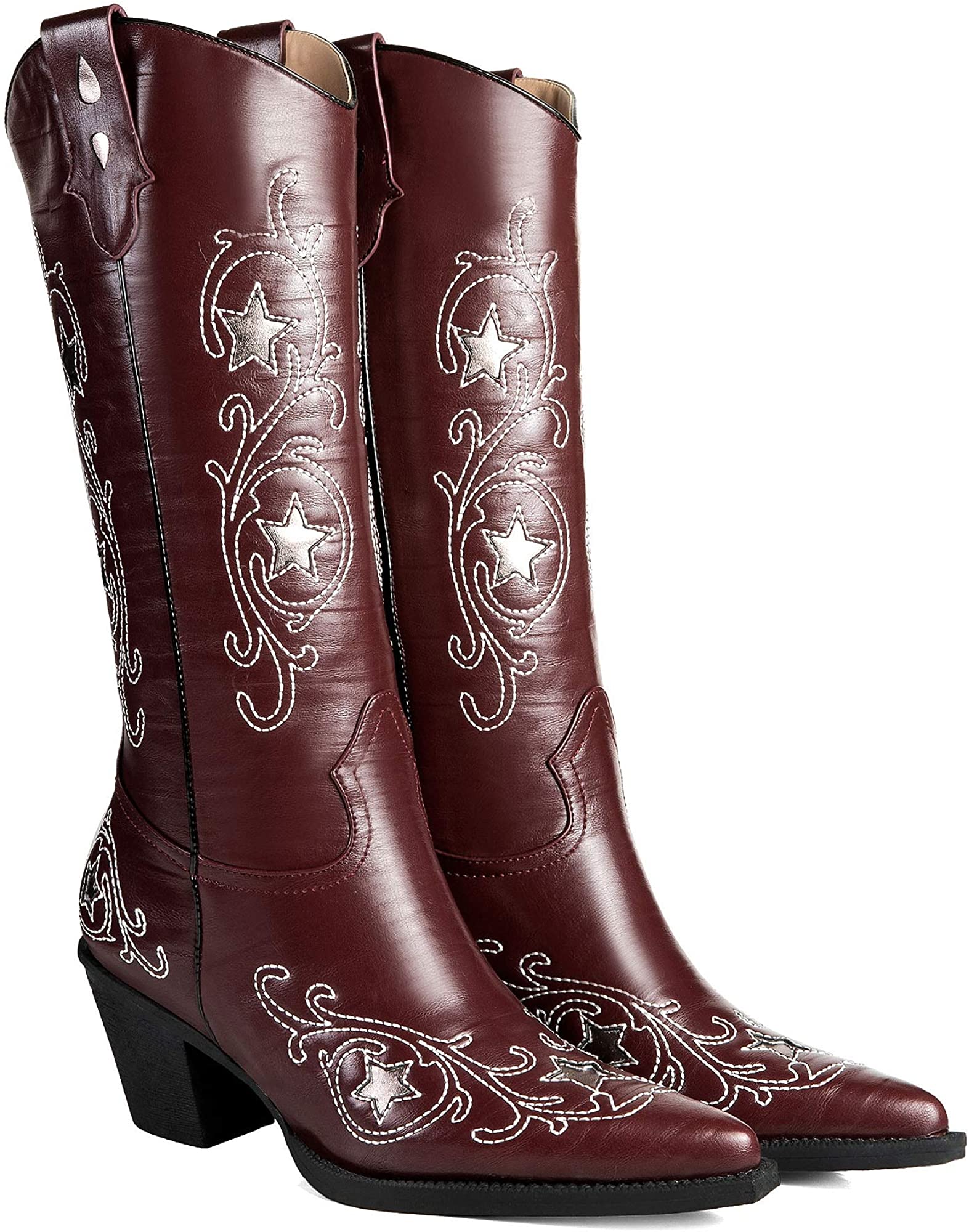 burgundy cowgirl boots