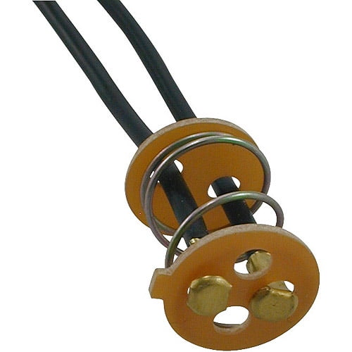 JT&T Products Universal Double Contact Light Socket Base with Fiber