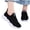 Black, variant on Orthopedic Shoes for Women Summer Wide Non Slip Slip on Mesh Arch Support Sneakers Lightweight Closed Toe Walking Shoes (White)