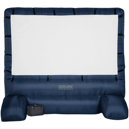 Gemmy Self Inflating Widescreen 123 Inch x 70 Inch Raised Outdoor Projection Movie Screen for Creating Outdoor Theater for Backyard Parties