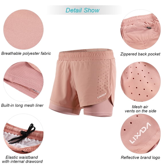 Shorts,Liner Nude Women 2-in-1 Quick 2-in-1 Quick Breathable Quick Breathable With Eryue Rookin