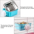 thumbnail image 6 of kathson 3PCS Crate Dog Bowl Hanging Cage Food Bowl Stainless Steel Removable Pet Food Spoon Water Feeder Bowls Coop Cup for Puppy Cat Bird Rabbit, 6 of 8