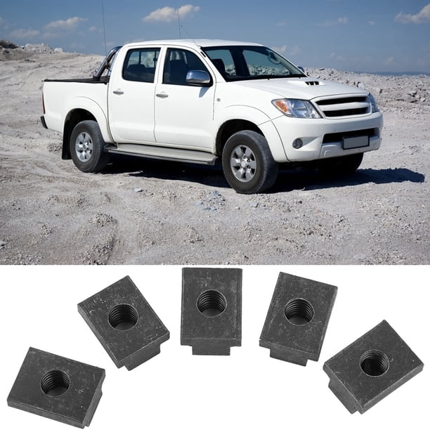 Tuercas T para rieles de plataforma de camioneta Toyota Tacoma, paquete de 5 tuercas T de hierro T Slo T para rieles de plataforma de camioneta Toyota Muy versátiles