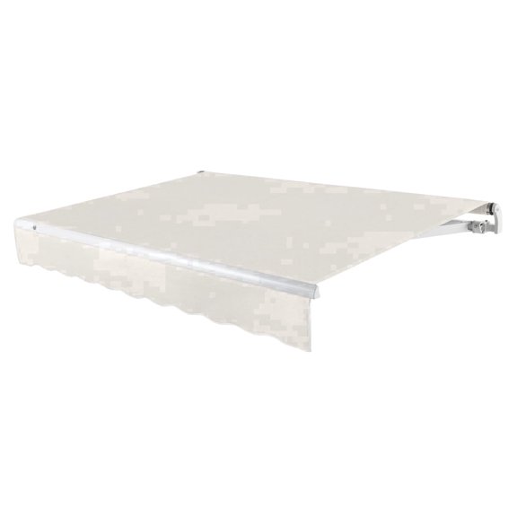 Awntech 14 Ft Maui Left Motorized Heavy Duty Patio Retractable Awning (168in x 9.25in x 120in), Oatmeal Tweed