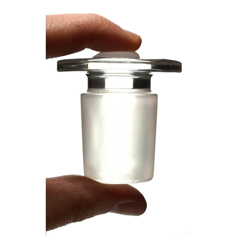 EISCO Solid Cone Stopper With Flat Head - Borosilicate Glass, Size 29/32 Joint
