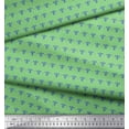 thumbnail image 2 of Soimoi Green Rayon Fabric Fleur_de_lis Damask Printed Craft Fabric by the Yard 56 Inch Wide, 2 of 3