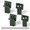 Green-4, variant on Green 4-Pack High-Strength Steel Angle Brackets for Deer Stands, Blinds and Tree Houses