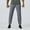 Gray, variant on Simua Men's Performance Jogger Pants - Athletic Fit with Reflective Stripes and Moisture-Wicking Fabric
