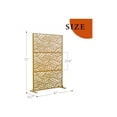 thumbnail image 5 of EastVita Metal Privacy Screen 72 inch H X 47 inch W Outdoor Privacy Screens And Panels Freestanding Decorative Fence For Patio Lawn Garden Deck Balcony Home Outdoor Divider With Stand, 5 of 7
