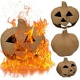 thumbnail image 2 of Kbndieu Reusable Halloween Firepit Pumpkin Halloween Pumpkin Ceramic Ceramic Fireproof Pumpkin Firepile Halloween Decoration Party Barbecue Bonfire Firepla Halloween Decorations, 2 of 8