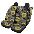 2023 Car Seat Cover Fit Most Vehicle Sunflower Leopard Nonslip Front